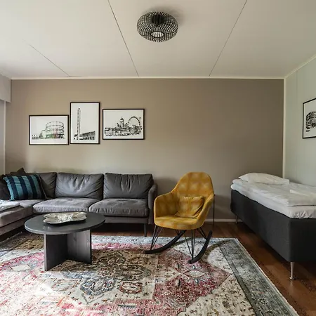 Cozy Koivutie Townhouse With Sauna & Terrace