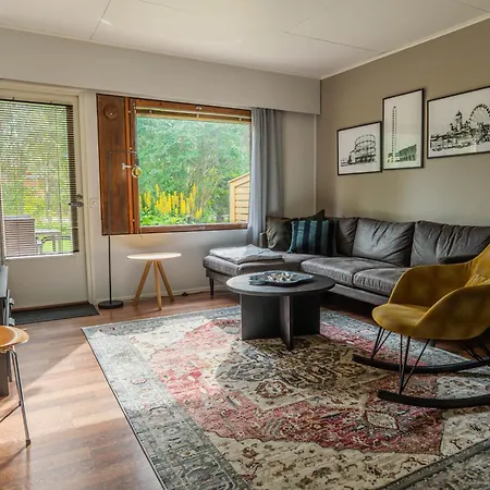 Cozy Koivutie Townhouse With Sauna & Terrace Apartamento