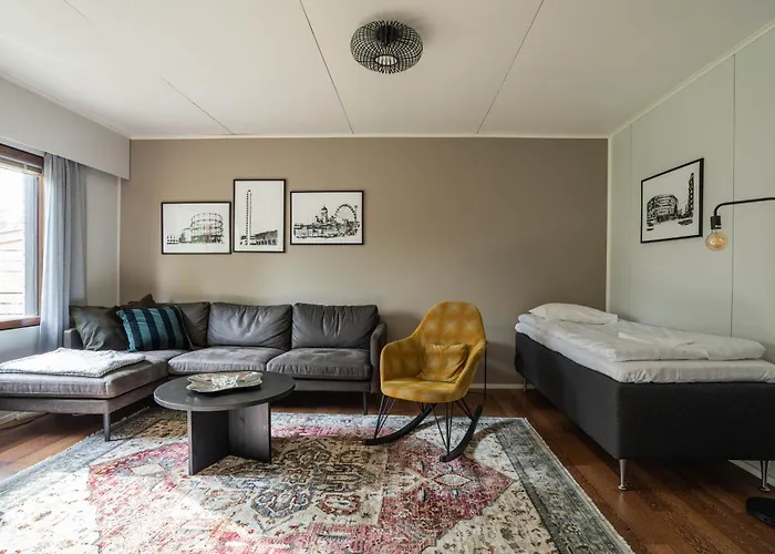 Cozy Koivutie Townhouse With Sauna & Terrace