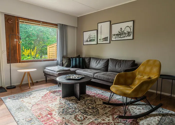 Cozy Koivutie Townhouse With Sauna & Terrace Apartamento